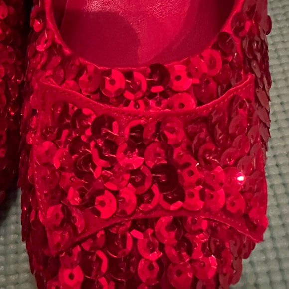 Halloween red Funtasma sequence red shoes size 8 Dorothy - Picture 4 of 10